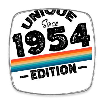 Unique depuis 1954 Edition Anniversaire Millésime 1954 - Magnet carré - blanc - Devant