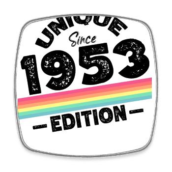 Unique depuis 1953 Edition Anniversaire Millésime 1953 - Magnet carré - blanc - Devant