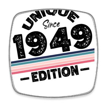 Unique depuis 1949 Edition Anniversaire Millésime 1949 - Magnet carré - blanc - Devant