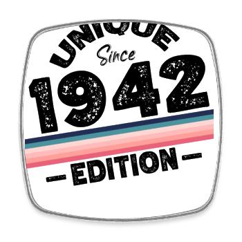 Unique seit 1942 Edition Geburtstag Vintage 1942 - Viereckiger Kühlschrankmagnet - Weiß - Vorne