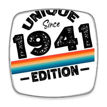 Unique Since 1941 Edition Birthday Vintage 1941 - Square fridge magnet - white - Front