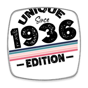 Unique depuis 1937 Edition Anniversaire Millésime 1937 - Magnet carré - blanc - Devant