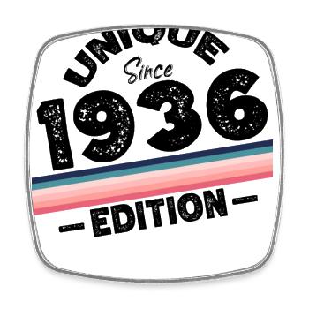 Unique depuis 1936 Edition Anniversaire Millésime 1936 - Magnet carré - blanc - Devant