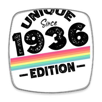 Unique depuis 1936 Edition Anniversaire Millésime 1936 - Magnet carré - blanc - Devant