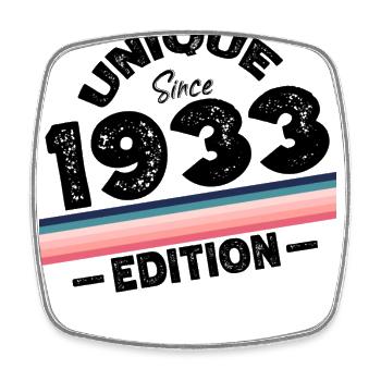 Unique depuis 1933 Edition Anniversaire Millésime 1933 - Magnet carré - blanc - Devant