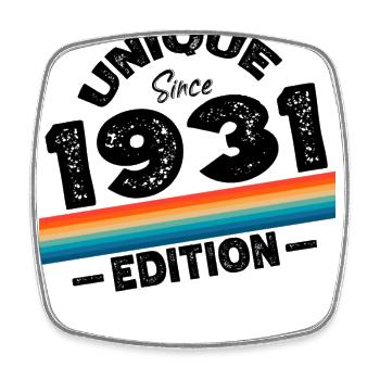 Unique Since 1931 Edition Birthday Vintage 1931 - Square fridge magnet - white - Front