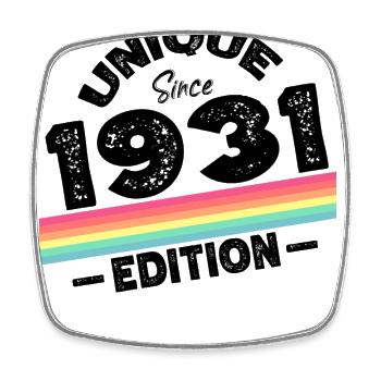 Unique Since 1931 Edition Birthday Vintage 1931 - Square fridge magnet - white - Front