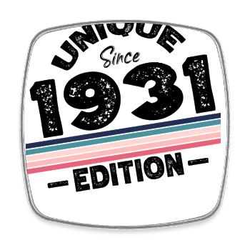 Unique Since 1931 Edition Birthday Vintage 1931 - Square fridge magnet - white - Front