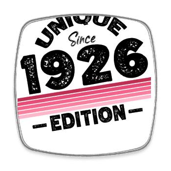 Unique seit 1926 Edition Geburtstag Vintage 1926 - Viereckiger Kühlschrankmagnet - Weiß - Vorne