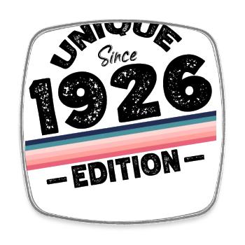 Unique seit 1926 Edition Geburtstag Vintage 1926 - Viereckiger Kühlschrankmagnet - Weiß - Vorne