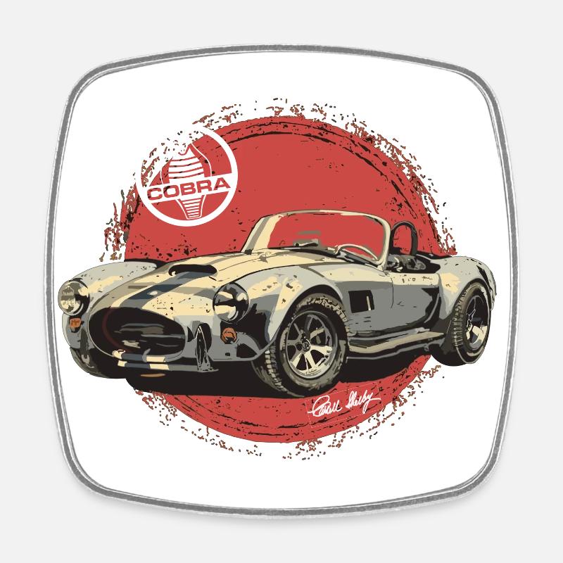 AC Cobra Soleil - Magnet carré - blanc