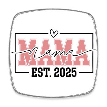 Cute Mama Est. 2025 New Mom Mother's Day Gift - Magnet carré - blanc - Devant