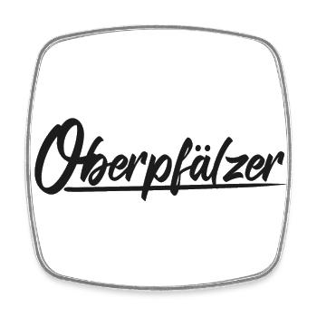 Cooles Oberpfälzer Motiv Shirt Pullover Spruch - Viereckiger Kühlschrankmagnet - Weiß - Vorne
