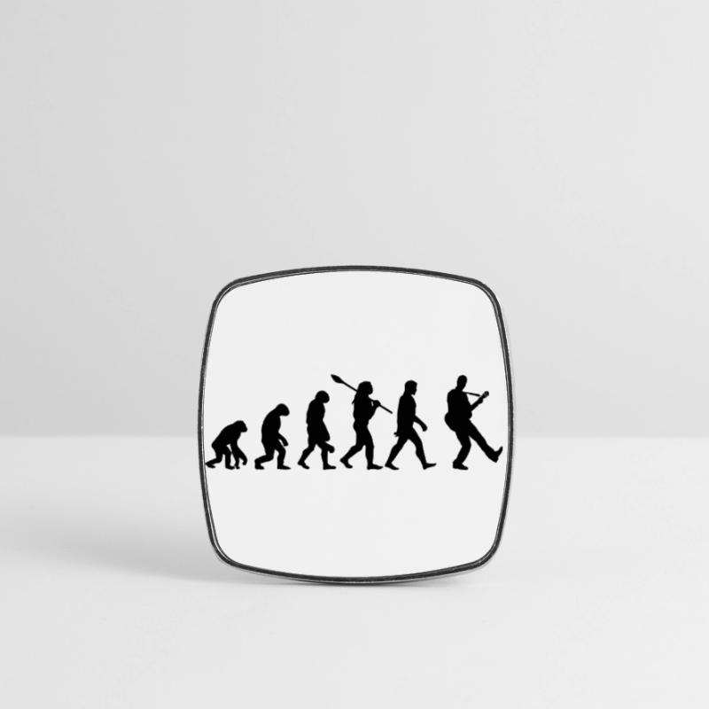 Evolutionary guitar Square fridge magnet
