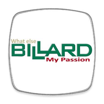 Billard Concevoir ma passion quoi d’autre, billard de piscine - Magnet carré - blanc - Devant