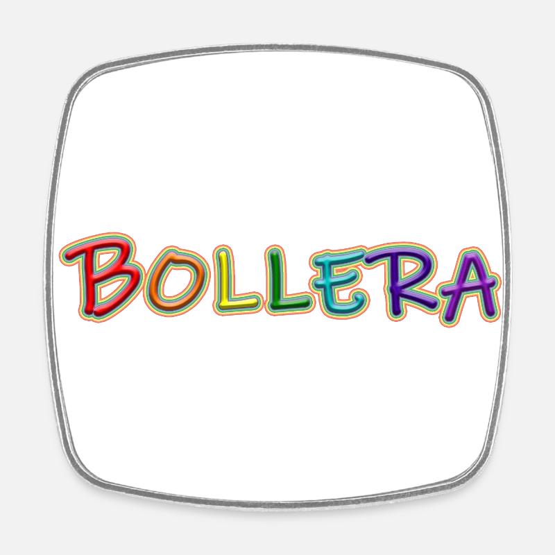 Bollera - Square fridge magnet - white