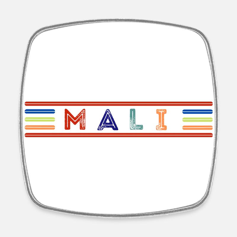 MALI - Magnet carré - blanc