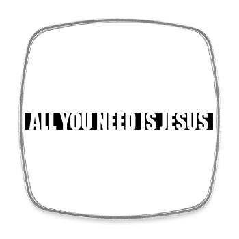 Strip Need Jesus - Square fridge magnet - white - Front
