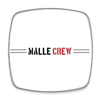Malle Crew Mallorca - Viereckiger Kühlschrankmagnet - Weiß - Vorne