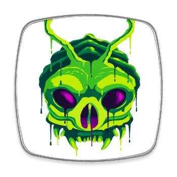 A Frightening Yugoloth Extraterrestrial Design - Square fridge magnet - white - Front