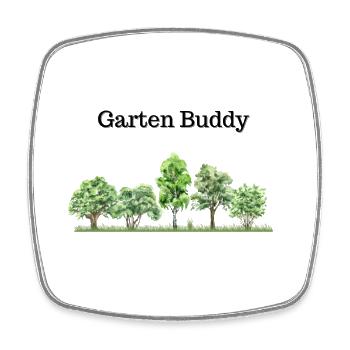 Garten Freund - Viereckiger Kühlschrankmagnet - Weiß - Vorne