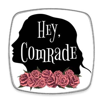 Rose Hathaway Zitat "Hey, Comrade" Vampire Academy - Viereckiger Kühlschrankmagnet - Weiß - Vorne