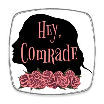 Rose Hathaway Zitat "Hey, Comrade" Vampire Academy - Viereckiger Kühlschrankmagnet - Weiß - Vorne