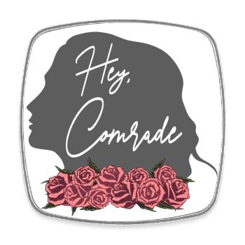 Rose Hathaway Zitat "Hey, Comrade" Vampire Academy - Viereckiger Kühlschrankmagnet - Weiß - Vorne