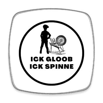 Ich glaube ich spinne - Viereckiger Kühlschrankmagnet - Weiß - Vorne