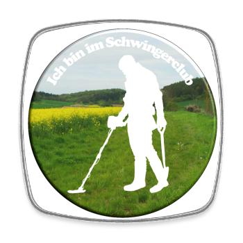 Ein Detektor-Schwinger ist nichts Anstößiges - Viereckiger Kühlschrankmagnet - Weiß - Vorne