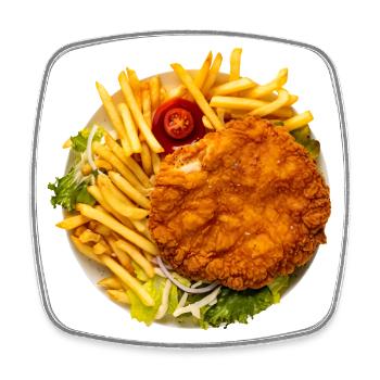 I don't eat anything that has eyes? - Square fridge magnet - white - Front