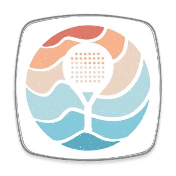 Padel rackets padel tennis padel players padel - Square fridge magnet - white - Front
