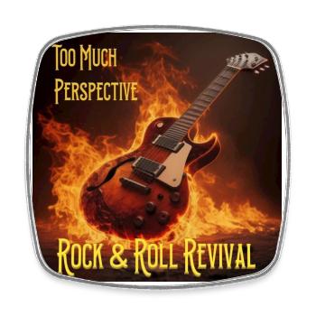 Rock and Roll Revival Merch - Square fridge magnet - white - Front