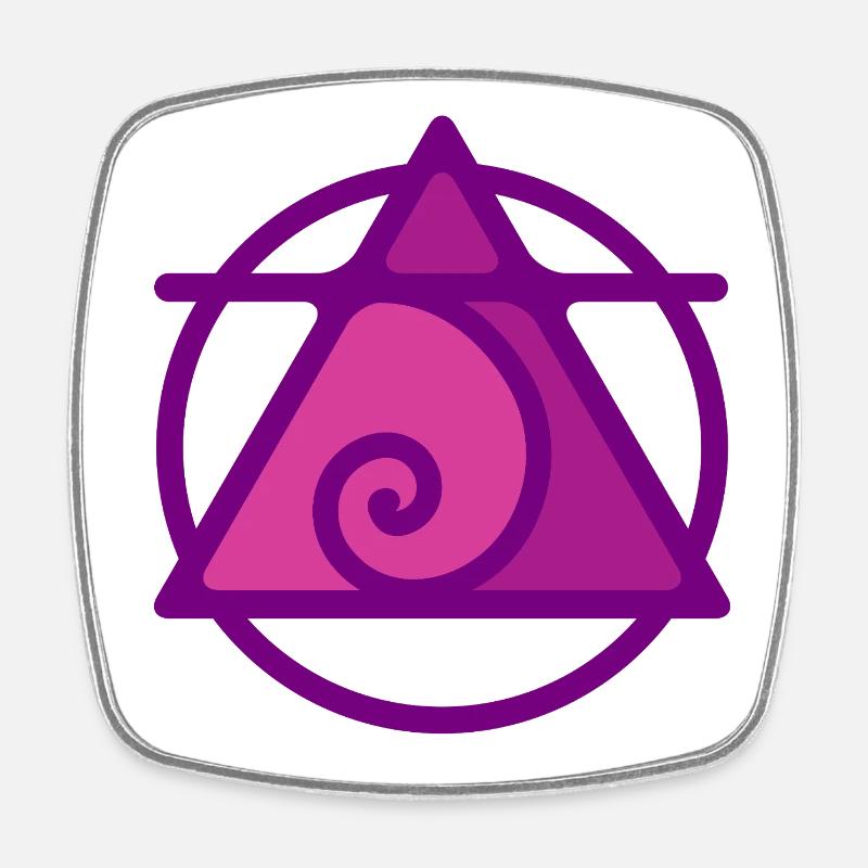 AIR ELEMENT - Square fridge magnet - white