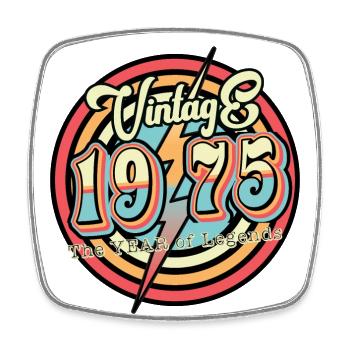 Millésime 1975 - Magnet carré - blanc - Devant