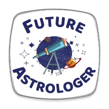 Future Astrologer - Viereckiger Kühlschrankmagnet - Weiß - Vorne