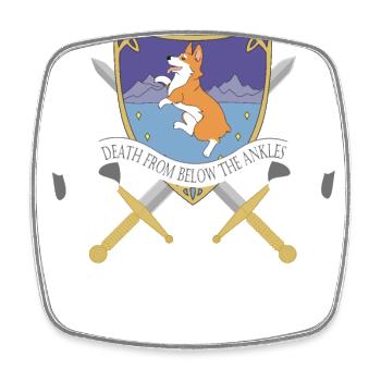 Corgi Corgi Dog - Square fridge magnet - white - Front