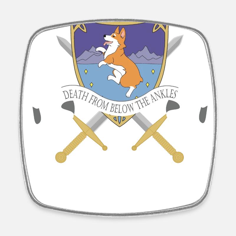 Corgi Corgi Chien - Magnet carré - blanc
