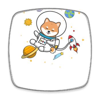 Shiba Inu - Square fridge magnet - white - Front