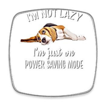 Beagle - Viereckiger Kühlschrankmagnet - Weiß - Vorne