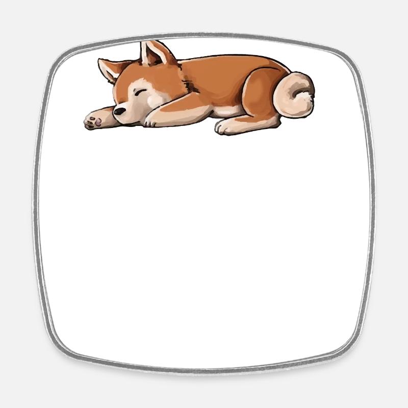 Shiba Inu - Square fridge magnet - white