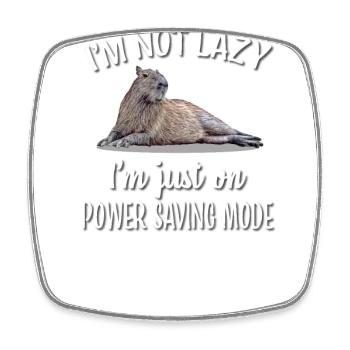 Capybara - Square fridge magnet - white - Front