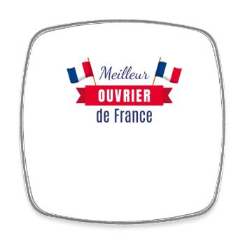 Meilleur Ouvrier de France - Magnet carré - blanc - Devant