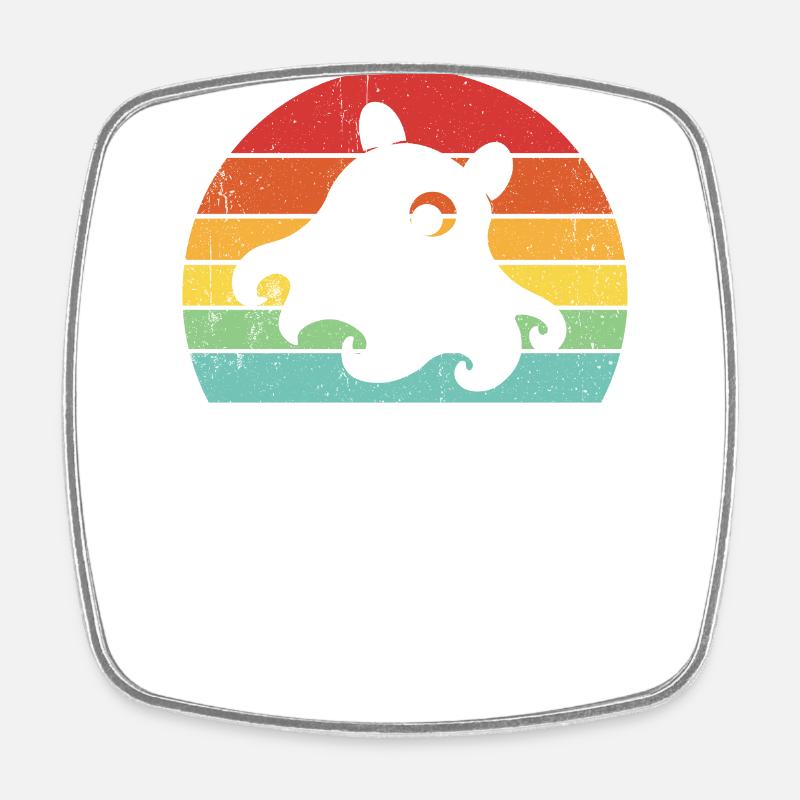 Dumbo Octopus - Square fridge magnet - white