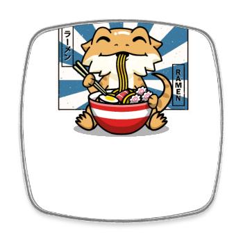 Bearded Dragon - Square fridge magnet - white - Front