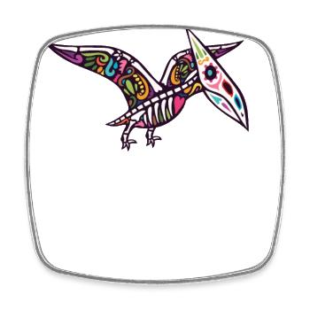 Pterodactyl - Square fridge magnet - white - Front