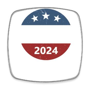 Kamala 2024 - Square fridge magnet - white - Front