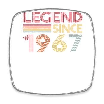 1967 Birthday Legend depuis Retro Vintage - Magnet carré - blanc - Devant