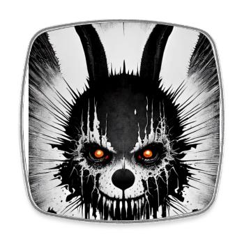 Death Metal Horror Fan Artwork Totulls Skull Art G - Viereckiger Kühlschrankmagnet - Weiß - Vorne