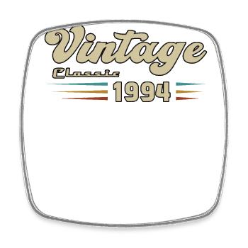 1994 Anniversaire Vintage Classic - Magnet carré - blanc - Devant